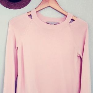 Loft Long Bell Sleeve Sweater Top, Shoulder Cutout